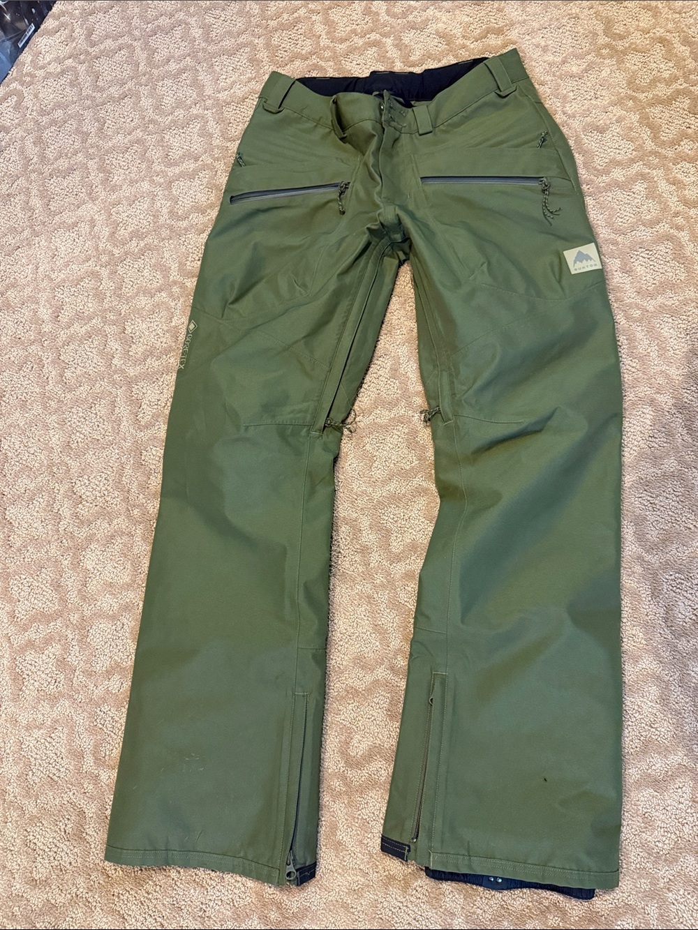 Burton Olive Green Gore-Tex Vent Pant